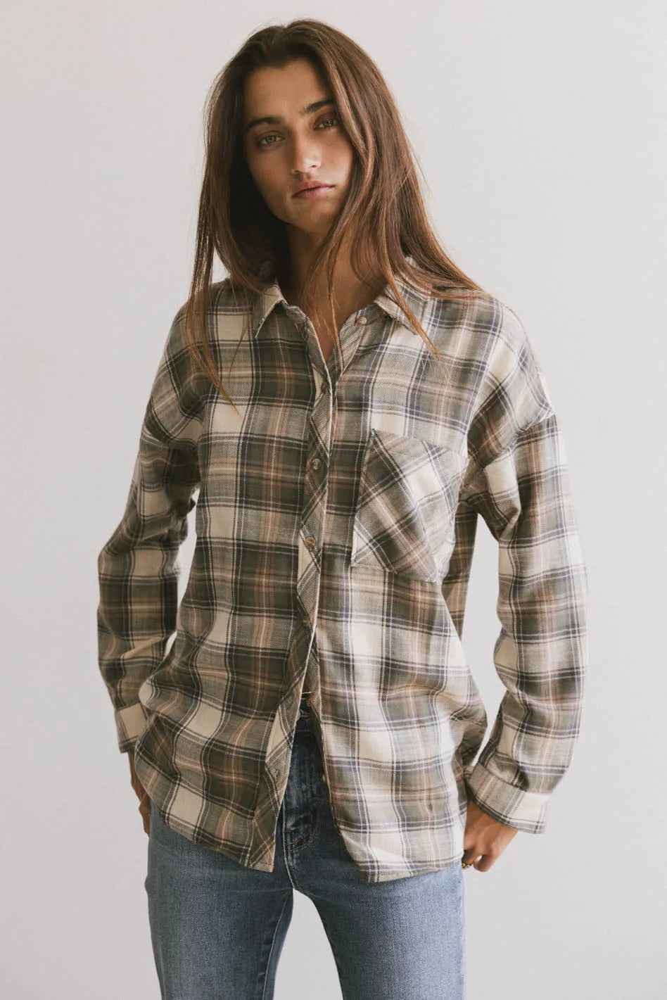 Markus Plaid Flannel Button-Up Shirt for Men - Soft & Comfortable Casual Wear - Perfect for Fall & Winter Outfits