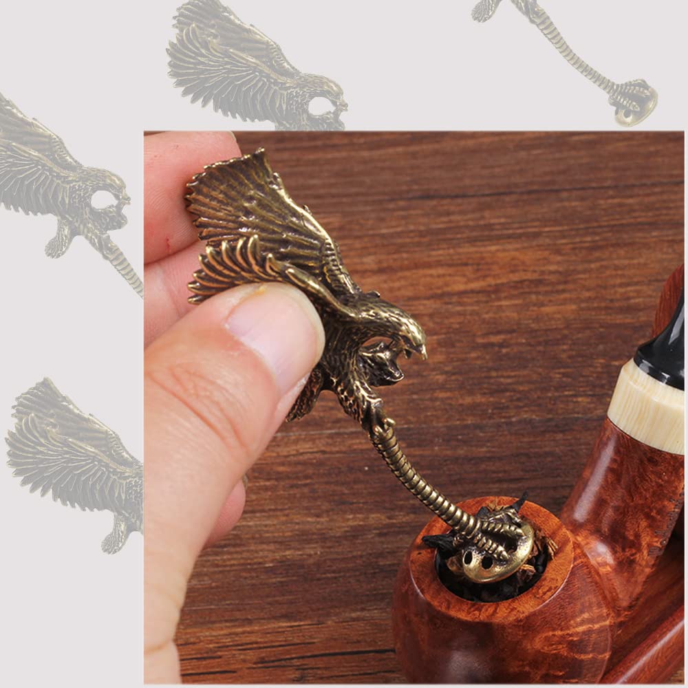 Premium Copper Tobacco Pipe Tamper & Cleaning Tool Set - Durable Pipe Nozzle Cleaner & Flameout Tool for Smooth Smoking Experience | Perfect for Pipe Maintenance, Relaxation & Tobacco Enthusiasts
