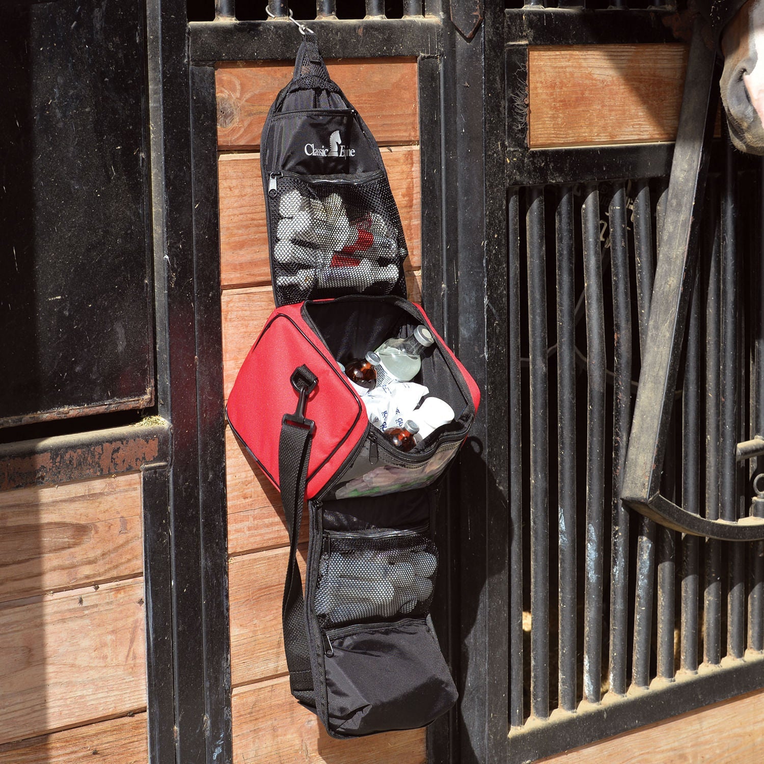 Classic Equine Med Bag - Horse First Aid Kit for Veterinary Care, Emergency & Trail Riding - Essential for Stable, Ranch & Equestrian Use
