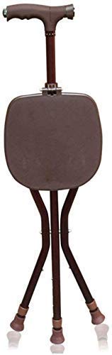 Foldable Walking Stick with Seat & Light - Non-Slip Cane for Elderly & Hiking - Portable Mobility Aid for Outdoor Activities & Daily Support