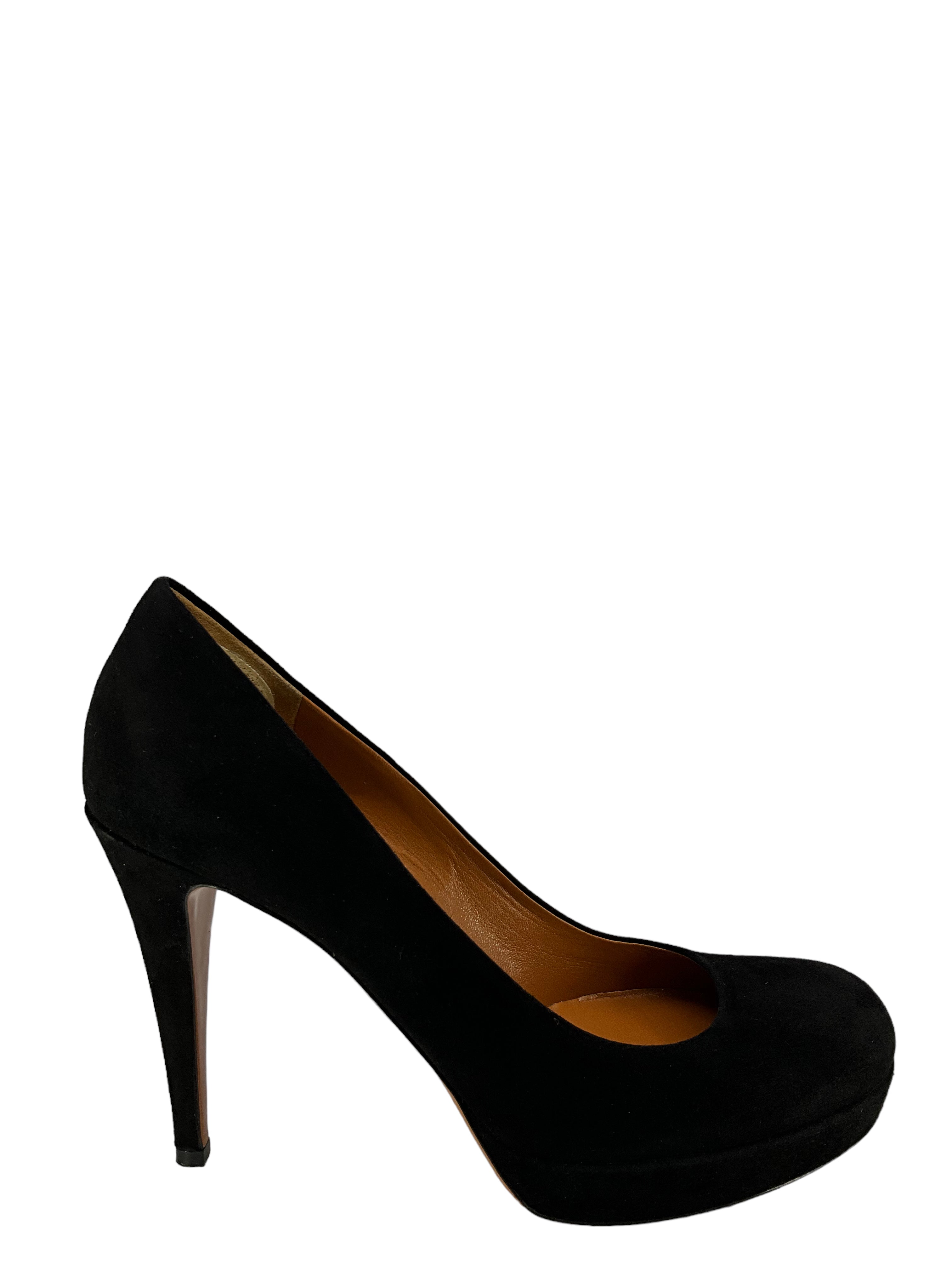 Gucci Brown Suede Platform Pumps Women's Size 9 | Luxury High Heel Shoes for Party, Wedding & Evening Wear