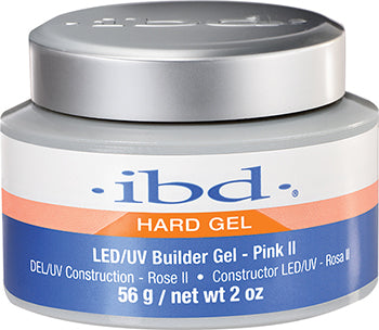 IBD Hard Gel LED/UV Builder Gel - Pink (2oz) for Strong & Natural-Looking Nail Extensions | Perfect for Salon & DIY Manicures at Home