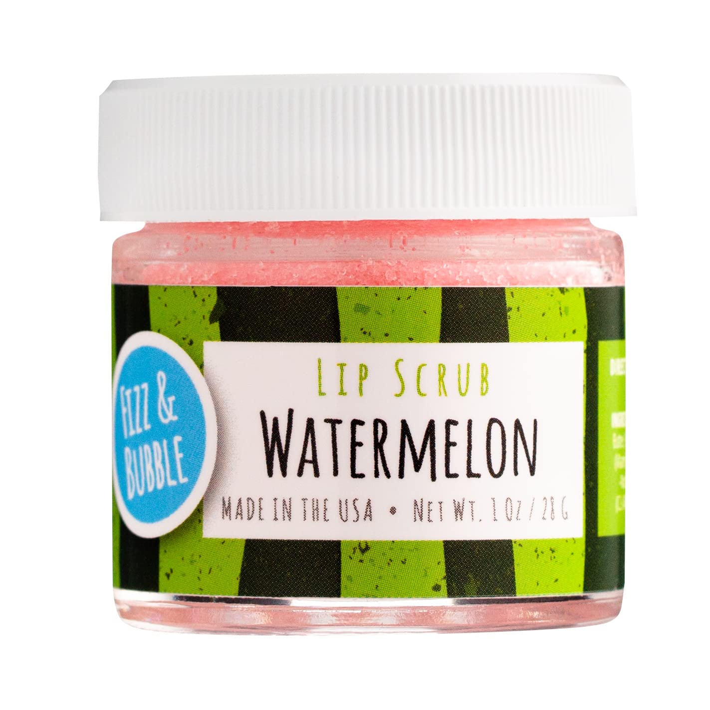 Fizz & Bubble Premium Watermelon Lip Scrub - Exfoliating, Moisturizing & Repairing Lip Treatment | Perfect for Dry, Chapped Lips & Pre-Lipstick Prep