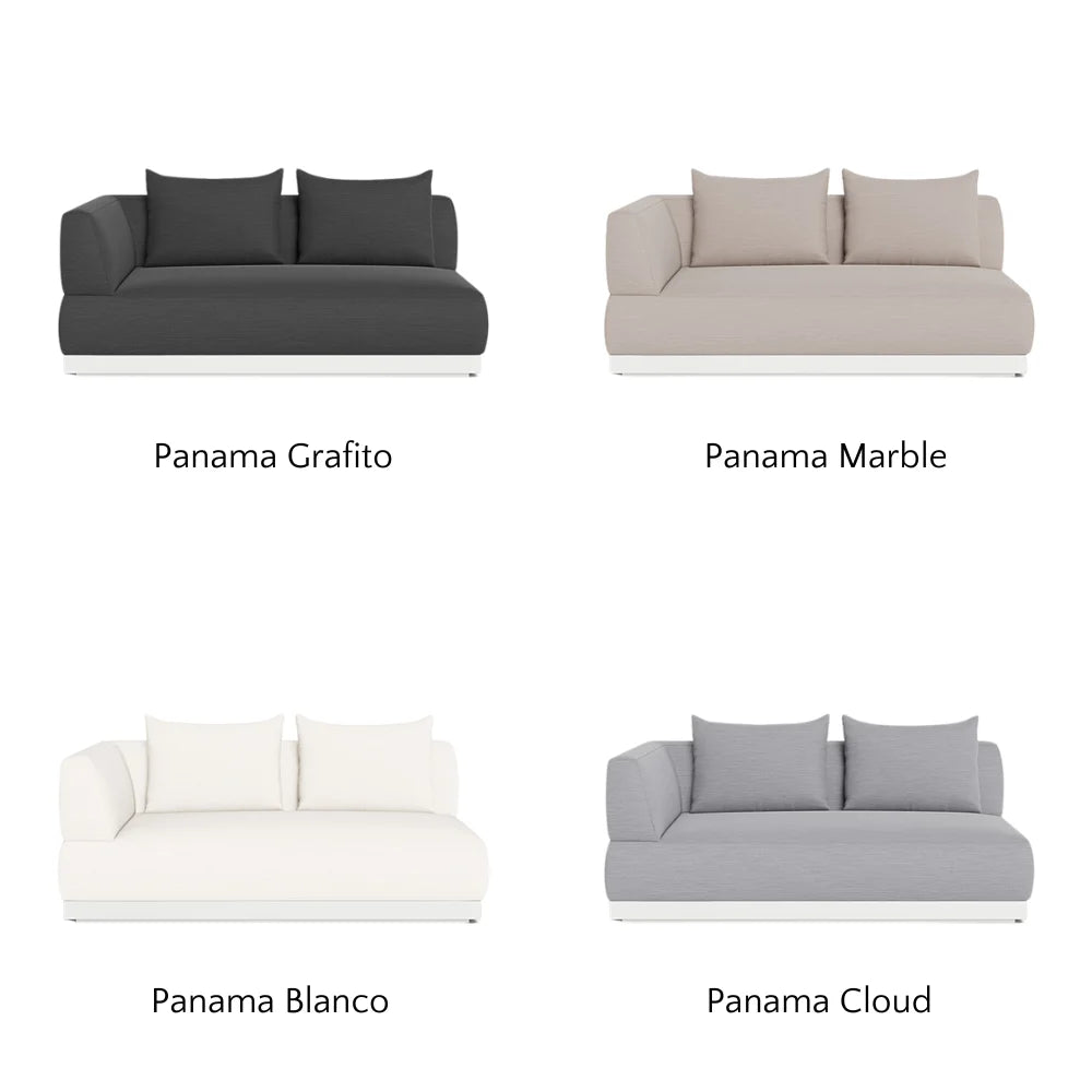 Amalfi 2-Seat Left-Arm Outdoor Sectional Sofa Set - Weather-Resistant Patio Furniture for Garden, Poolside & Backyard Relaxation