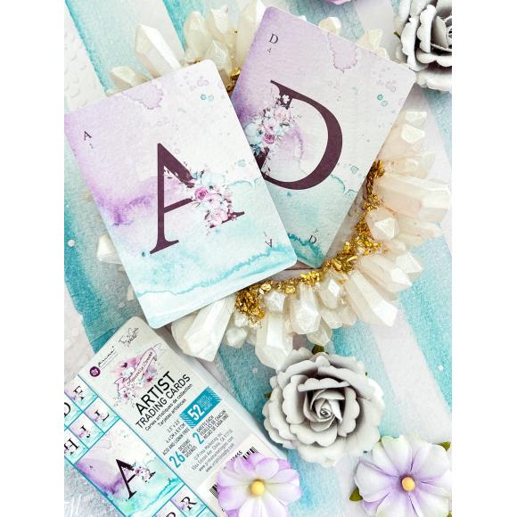 Aquarelle Dreams ATC Cards 2.5X3.5 Inch - Pack of 52 Watercolor Artist Trading Cards for Mixed Media, Scrapbooking & Card Making