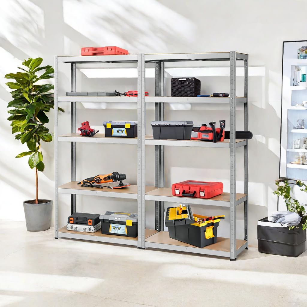 ERGOMASTER 5-Tier Heavy Duty Steel Shelving Unit - 72