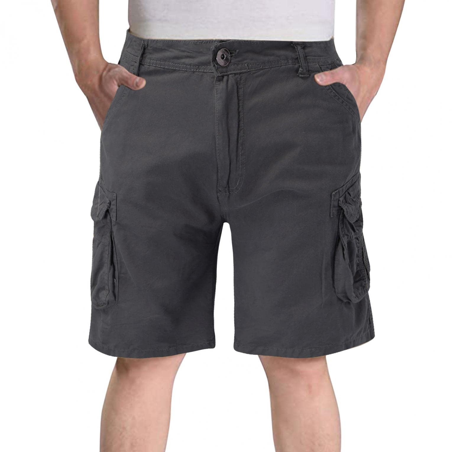Men's Lightweight Stretch Cargo Shorts - Outdoor Hiking, Travel, Fishing & Golf Tactical Shorts for Active Lifestyle | Quick-Dry & Comfortable for Summer Adventures