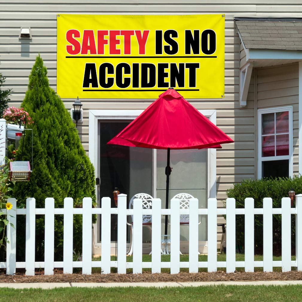 Vinyl Banner - 48x96 Inches, 8 Grommets - Weatherproof, Durable Outdoor Advertising Sign for Safety, Industrial & Yard Use - Multiple Sizes Available - Perfect for Business Promotion, Events & Construction Sites