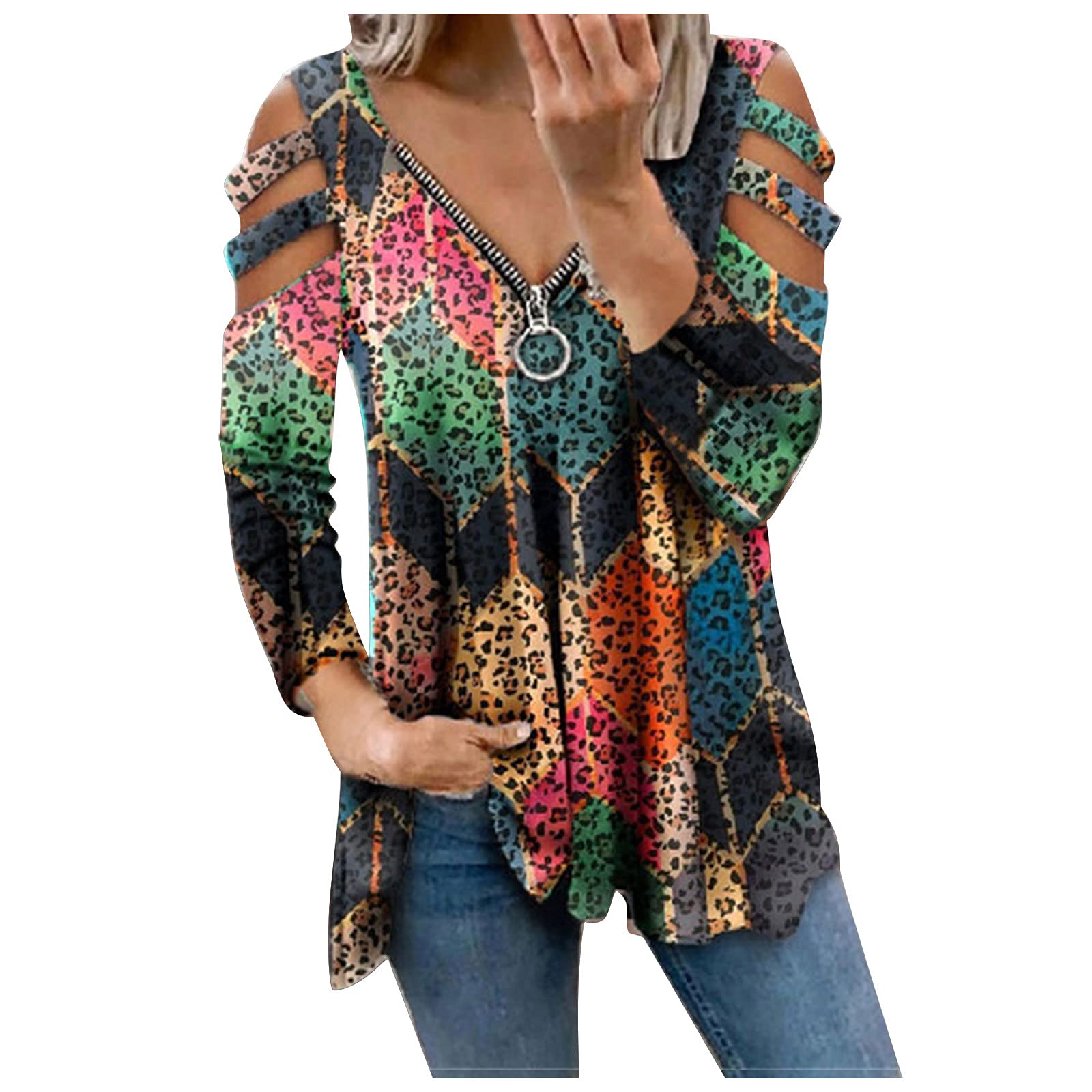 Women's Casual Short Sleeve V-Neck T-Shirt - Summer Cross Knot Loose Tunic Top for Everyday Wear, Beach Outings & Vacation Essentials