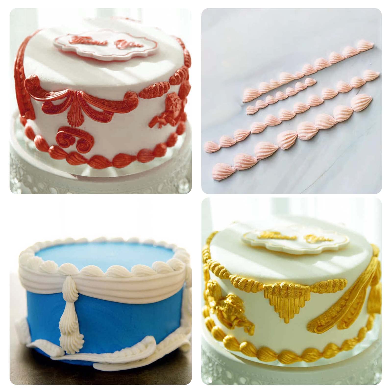 3 Pack Baroque Border Silicone Cake Molds - Fondant, Chocolate, Resin Molds for Wedding Cakes, Birthday Party Decorations, Cupcake Toppers & Candy Making - Perfect for DIY Baking and Special Occasion Desserts