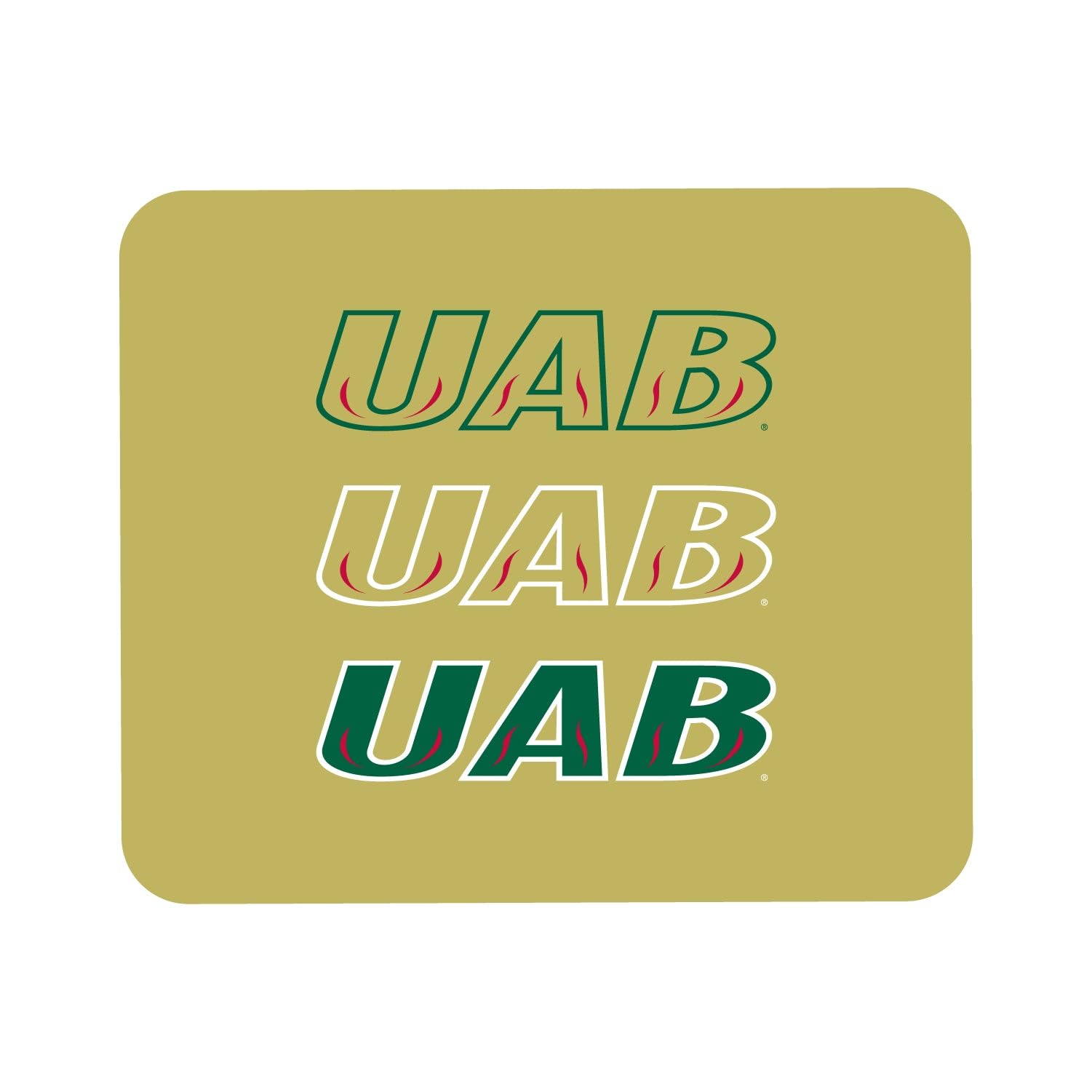 Alabama at Birmingham UAB Mouse Pad - Non-Slip Fabric Gaming & Office Desk Mat for Computer, Laptop - Perfect for Work, Study & Gaming (Standard/Triple Wordmark)