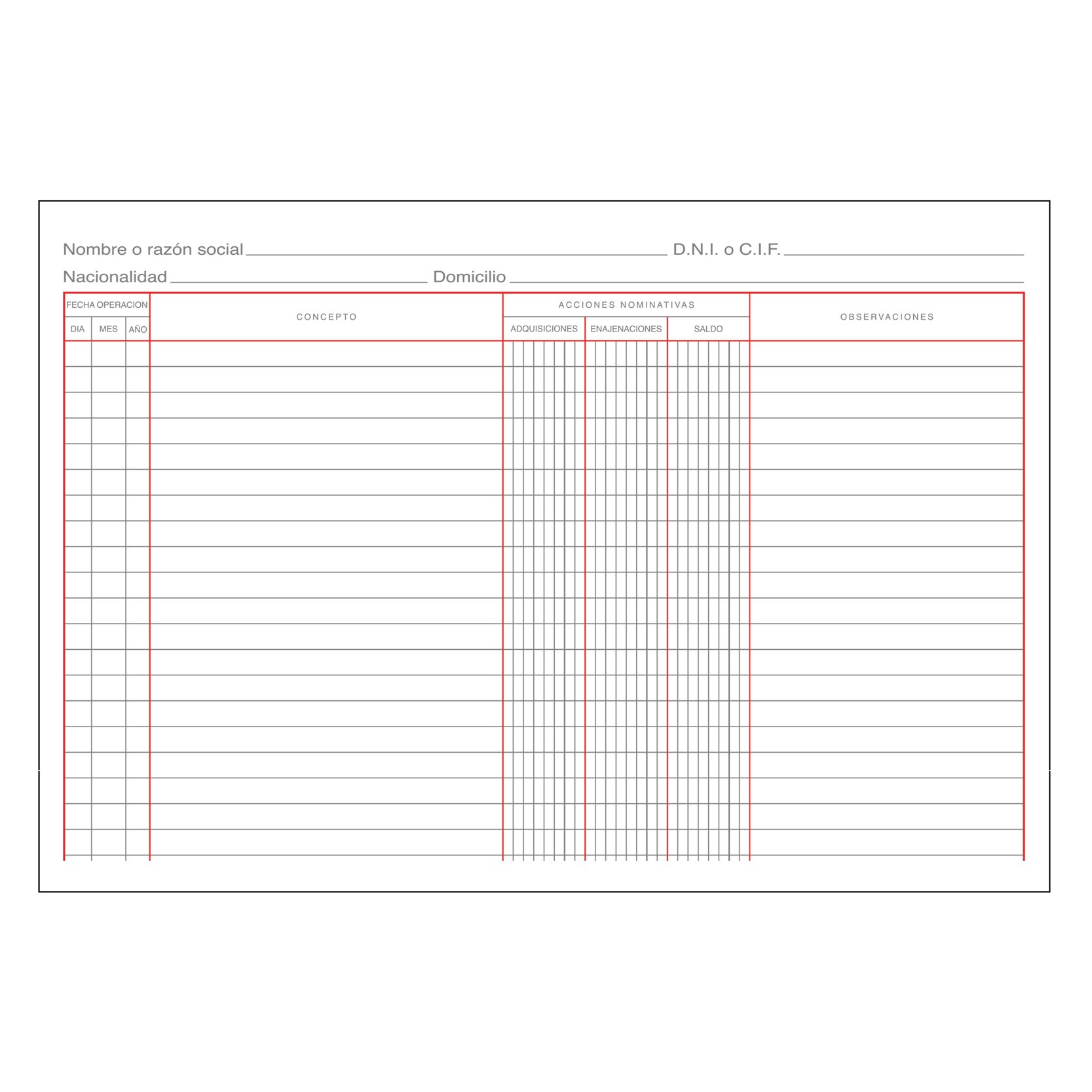 9918 - Professional Registration Book for Legal Documents, Notary Actions, and Folio Records - Perfect for Law Offices, Notaries, and Legal Documentation