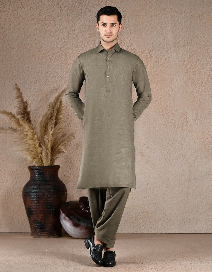 Blended Light Green Unstitched Suit by J. Junaid Jamshed - Premium Pakistani Formal Wear for Weddings & Special Occasions