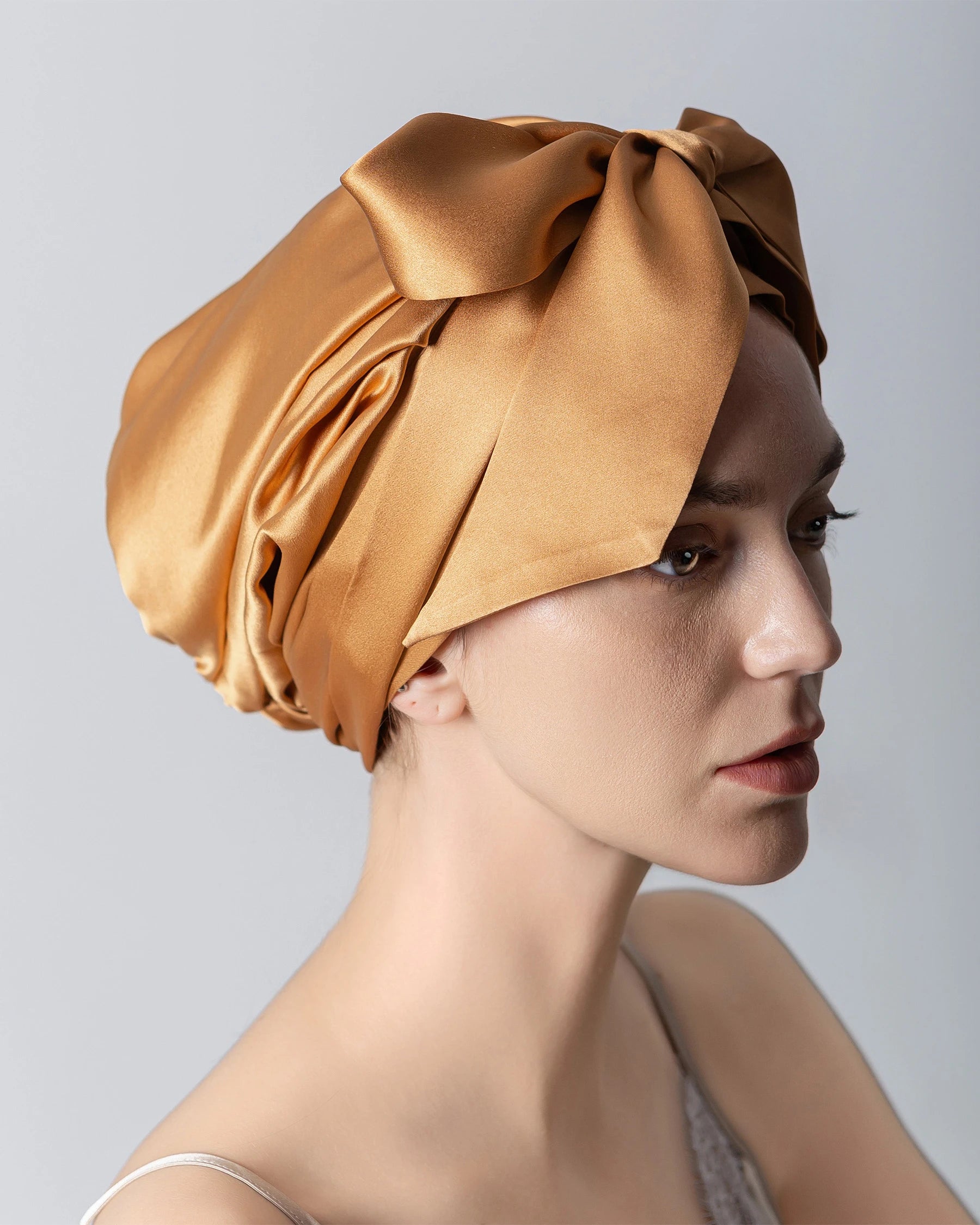 Silk Hair Bonnet for Sleeping - Satin Sleep Cap for Natural Hair, Curly Hair & Protective Styling - Reduce Frizz & Breakage While You Sleep (Black, Large) - Perfect for Nighttime Hair Care & Travel