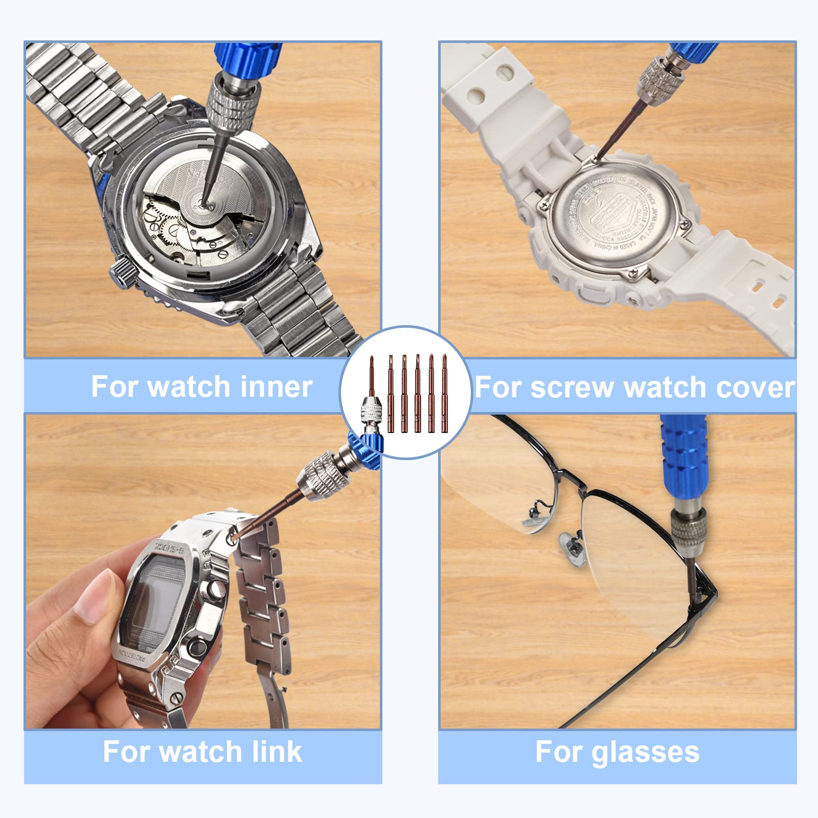 Professional Watch Repair Kit - Watch Battery Replacement Tool Set with Case Opener, Back Remover Holder & Tweezers | Easy Watch Back Removal & Maintenance | Perfect for DIY Watch Repair at Home or Jewelry Shop