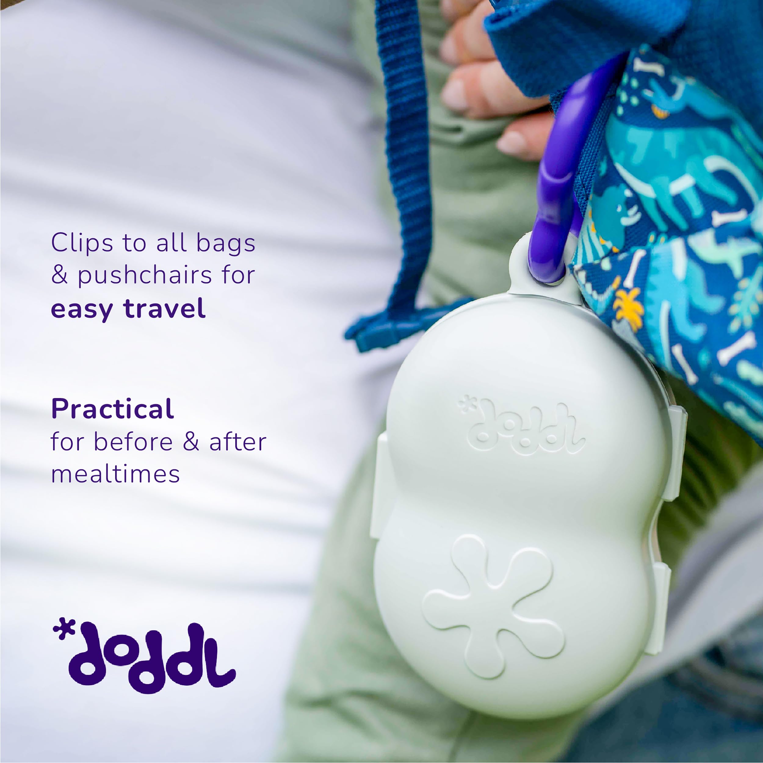 doddl Baby Utensil Holder (Case Only) - Travel Utensil Storage for Weaning & On-the-Go Feeding - Essential Baby Feeding Accessories for Home, Daycare & Travel