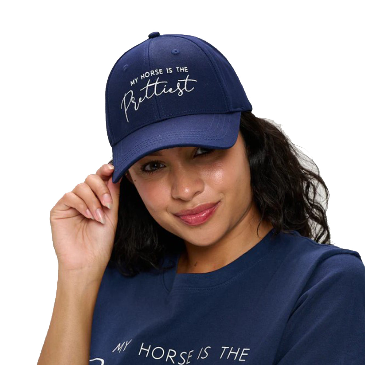 My Horse Is The Prettiest Equestrian Baseball Cap - Cute Horse Lover Gift for Riders, Equestrian Enthusiasts - Perfect for Horse Shows, Riding Lessons & Barn Life