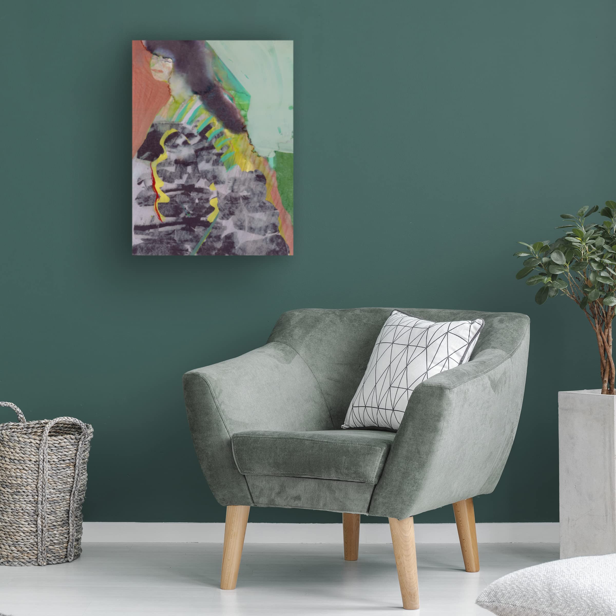 Trademark Fine Art 'Walking Woman II' Canvas Wall Art Print by Cartissi - Modern Home Decor for Living Room, Bedroom & Office