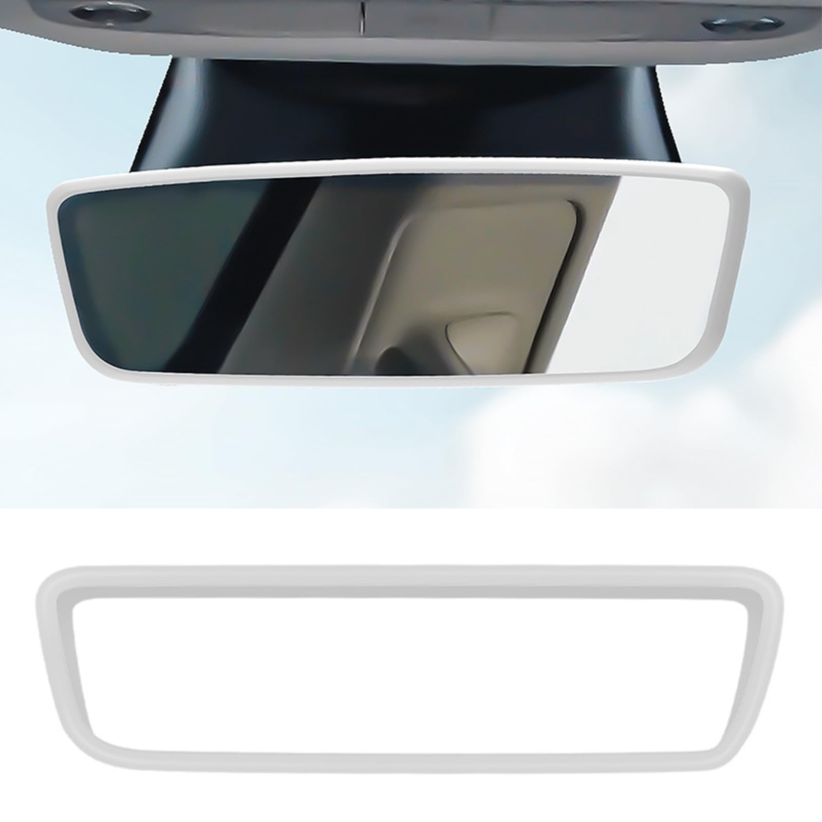 Model 3/Y/X/S Mirror Protector - Pink Silicone Cover for Interior Rearview Mirror (2014-2024) - Car Decor & Protection