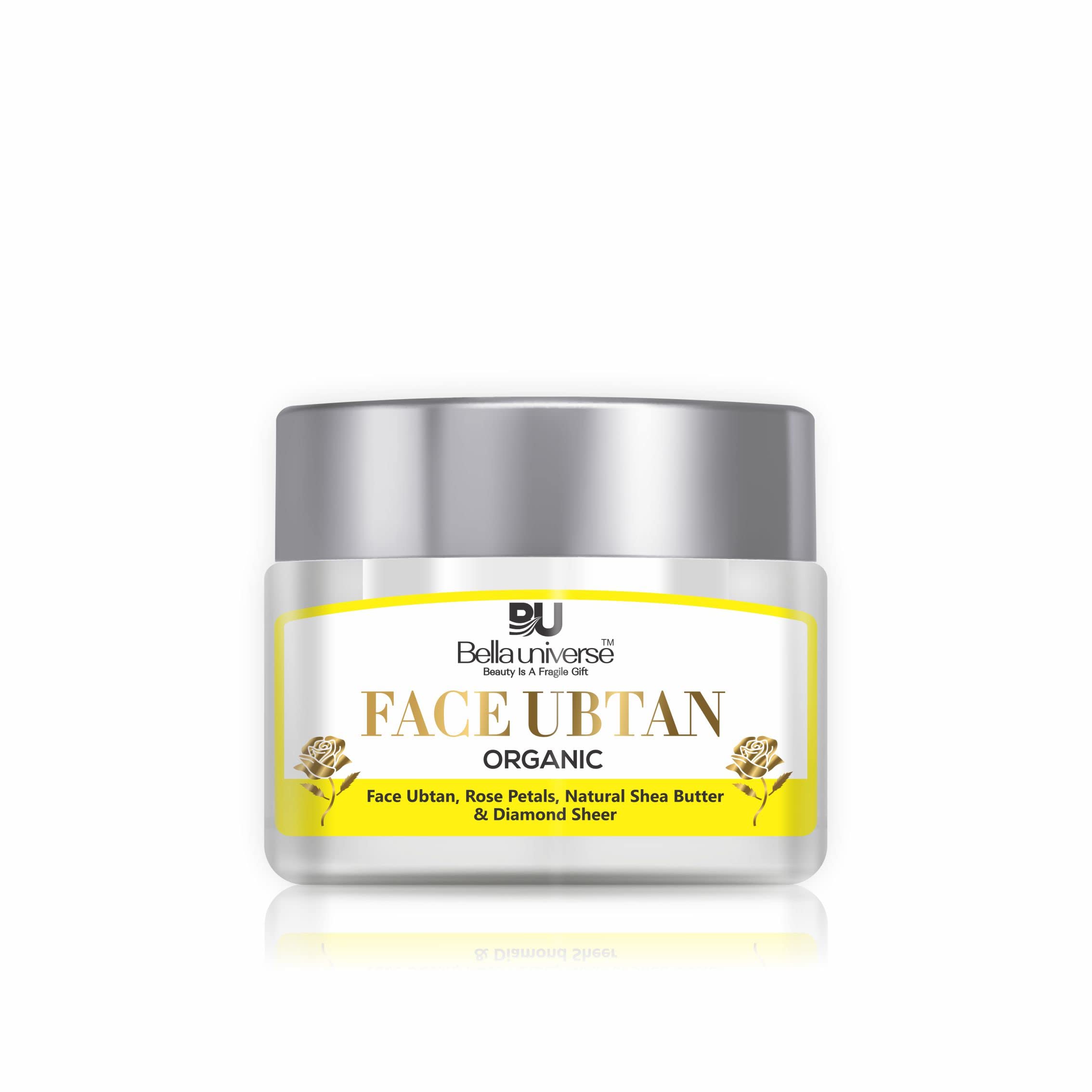 Bella Universe Ubtan Powder with Turmeric, Saffron, Rose Petal & Orange Peel - Natural Face Mask for Hyperpigmentation, Dark Spots & Radiant Skin | 100g | Perfect for Daily Glow Routine & Ayurvedic Skincare