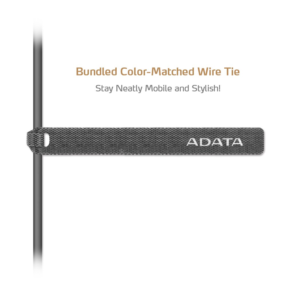 ADATA MFi Certified Aluminum Lightning Cable for iPhone, iPad - 3.3ft Durable Titanium Charging Cord - Fast Charging & Sync for iPhone 14/13/12/11/X/8/7/6 - Perfect for Home, Office, Travel & Car Use