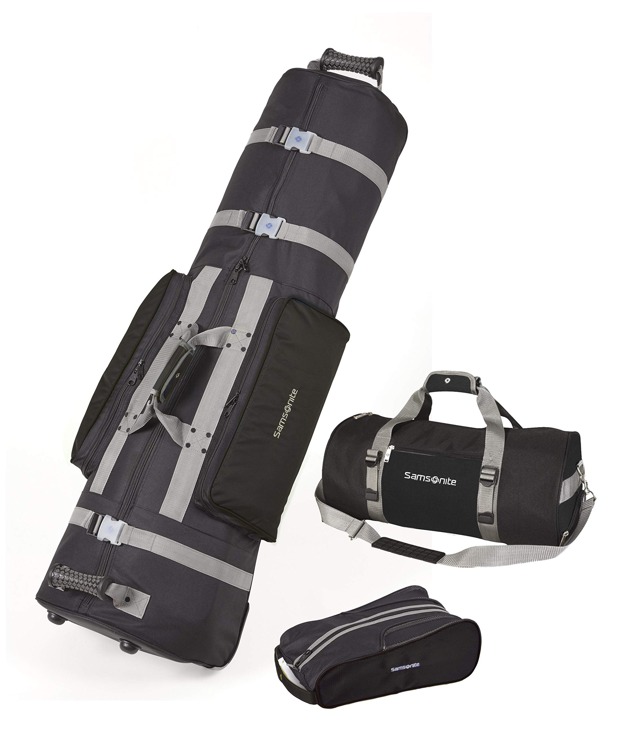 Samsonite Golf Deluxe 3-Piece Travel Set - Premium Luggage for Business & Vacation - Perfect for Air Travel, Golf Trips & Weekend Getaways
