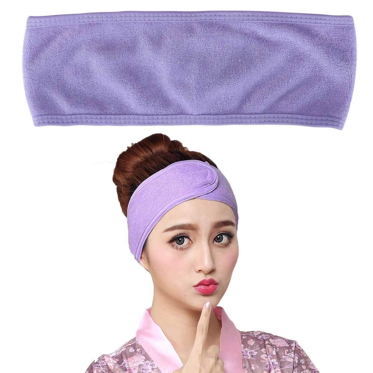 DEXO 2-Pack Adjustable Face Bands for Women & Girls - Salon & Home Use - Multicolor - Perfect for Workouts, Yoga, and Hair Styling