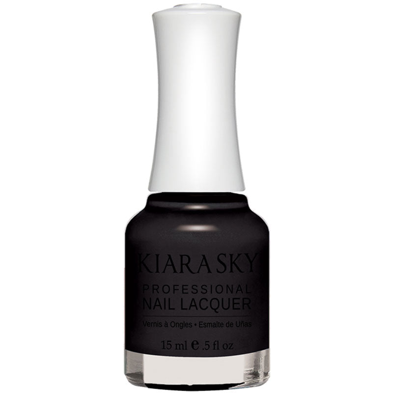 Premium Black Nail Lacquer N435 - Long Lasting Matte Black Nail Polish for Women - Perfect for Parties, Weddings, and Everyday Wear