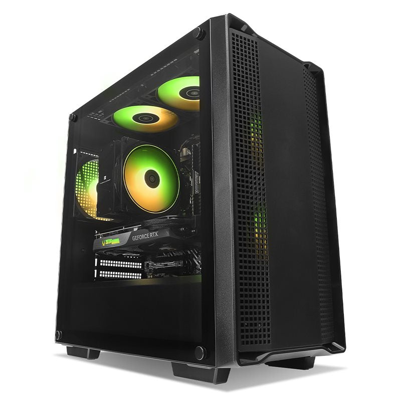 RTX 4070 SUPER Gaming PC with Intel Core i5-12400F Processor - High Performance Desktop Computer for 4K Gaming, Streaming & Content Creation