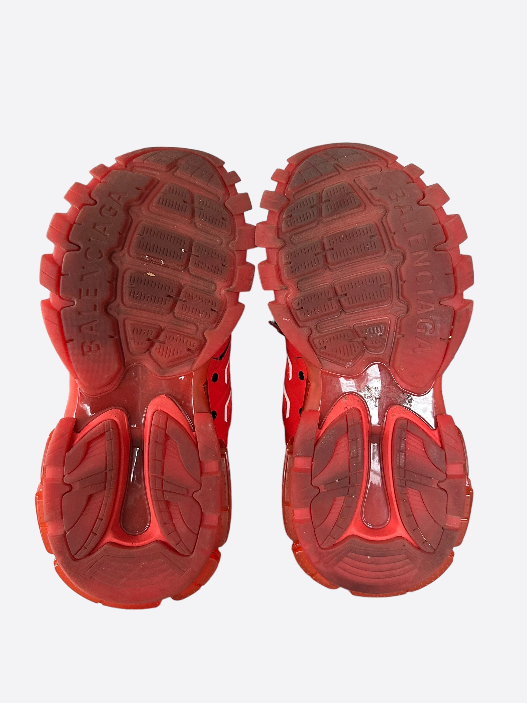 Balenciaga Red White & Black Track Sneakers for Men & Women | Fashion Running Shoes for Casual Wear & Street Style