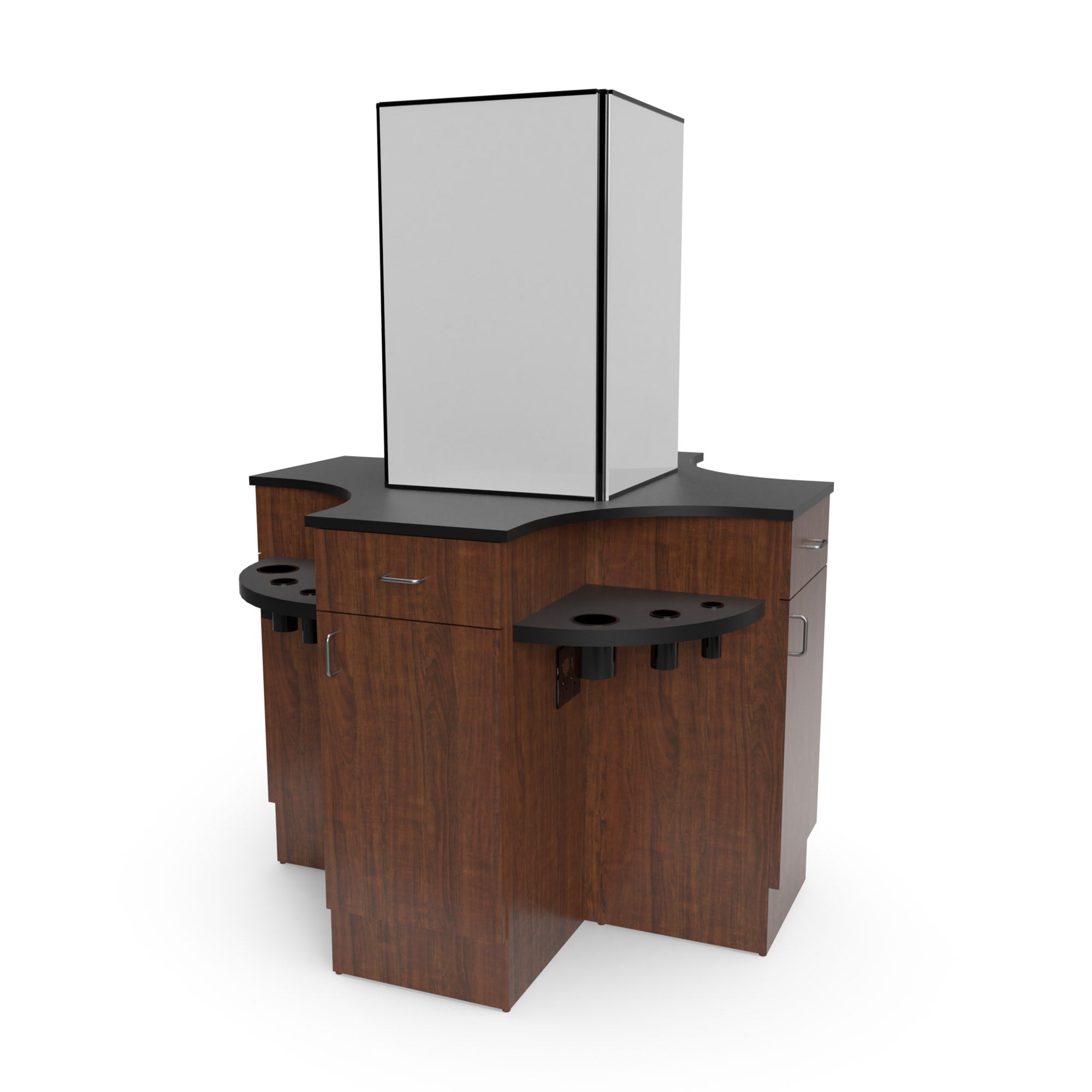 Quad Island - Premium 4-in-1 Multi-Functional Kitchen Island with Storage & Breakfast Bar - Perfect for Small Kitchens, Dining Areas & Open Concept Living Spaces