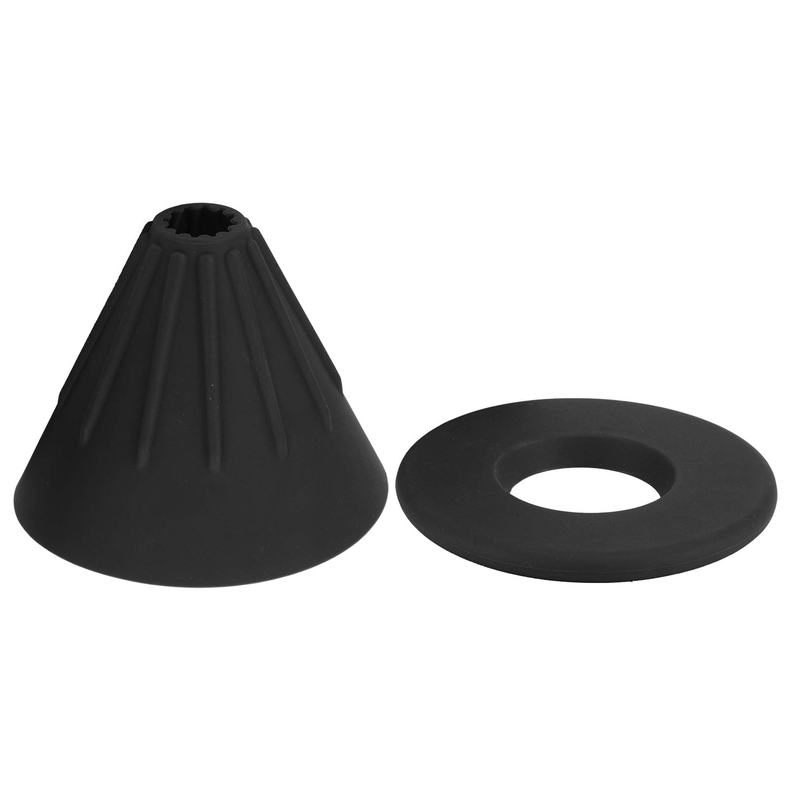 Reusable Silicone Coffee Dripper - Collapsible Cone Filter for Pour Over Coffee | Portable for Home, Camping, Backpacking & Travel (Black) | Perfect for Outdoor Adventures & Office Brewing