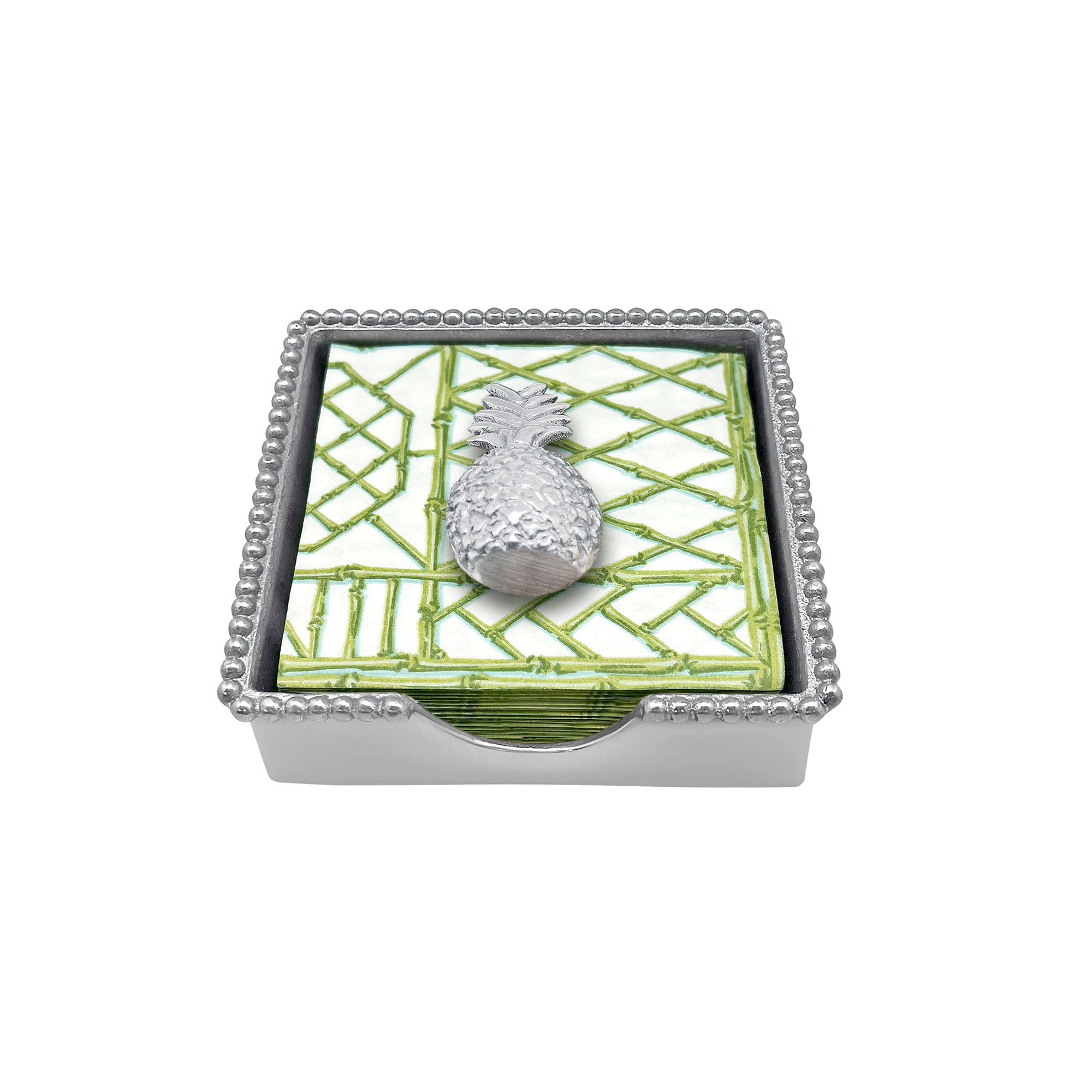 Pineapple Beaded Napkin Holder Box - Decorative Tableware for Parties, Weddings & Home Decor - Perfect for Dining, Kitchen & Special Events