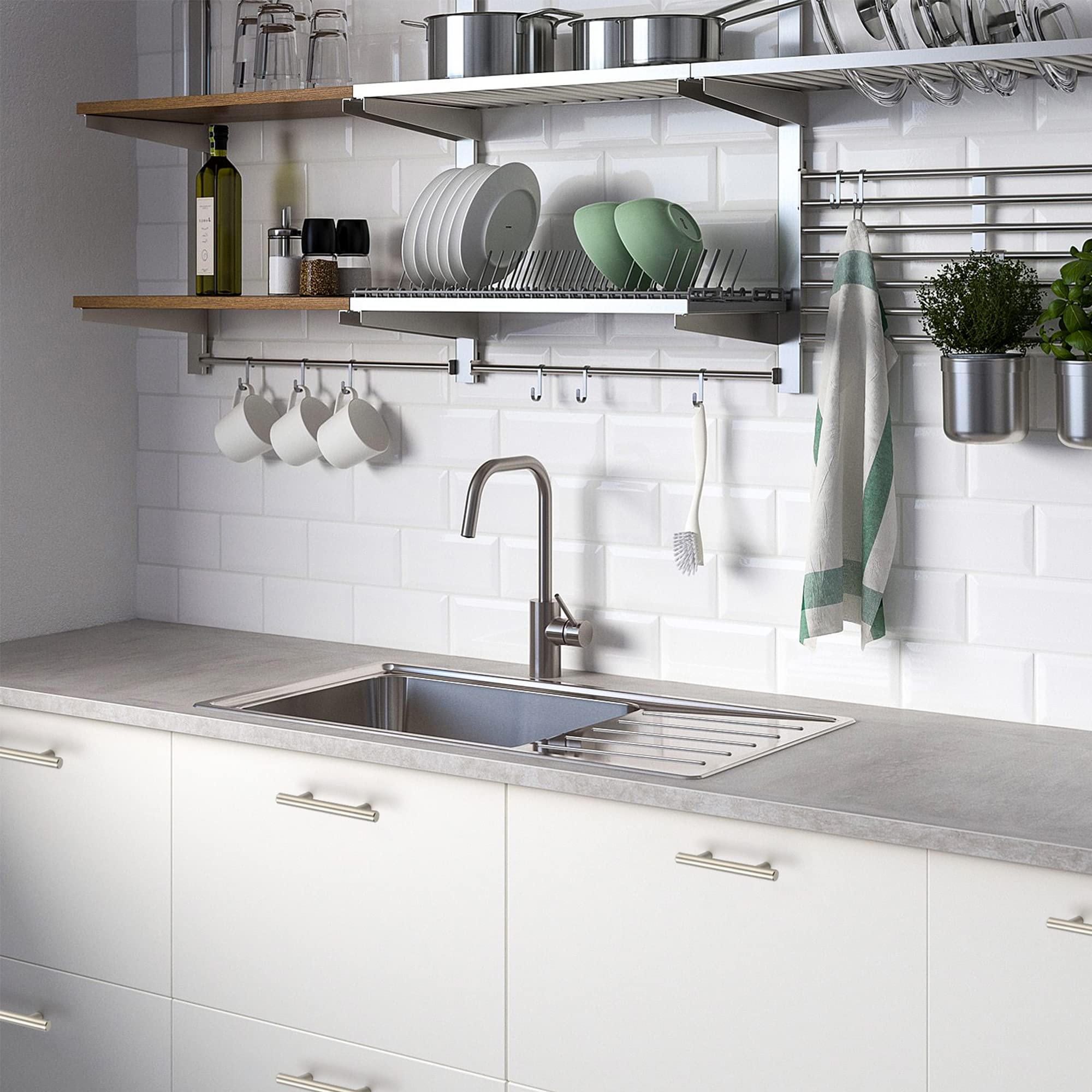 55 Pack 5 Inch Brushed Nickel Cabinet Pulls - Stainless Steel Kitchen Drawer Handles with 3