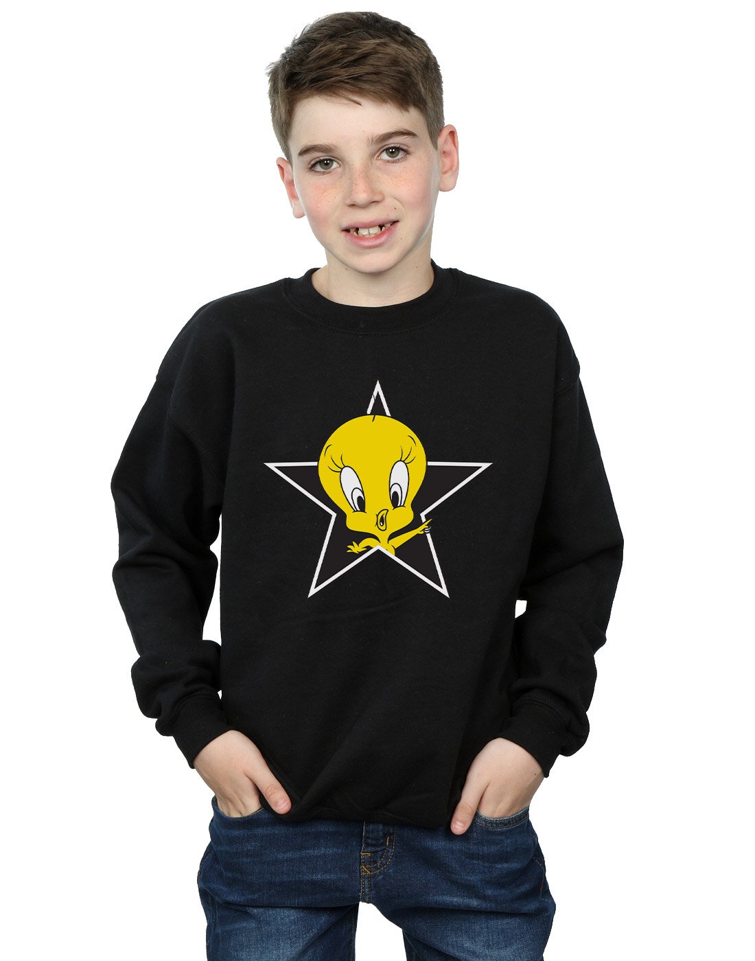 Looney Tunes Tweety Pie Graphic Sweatshirt for Boys | Cartoon Character Hoodie | Perfect for School, Playdates & Casual Wear