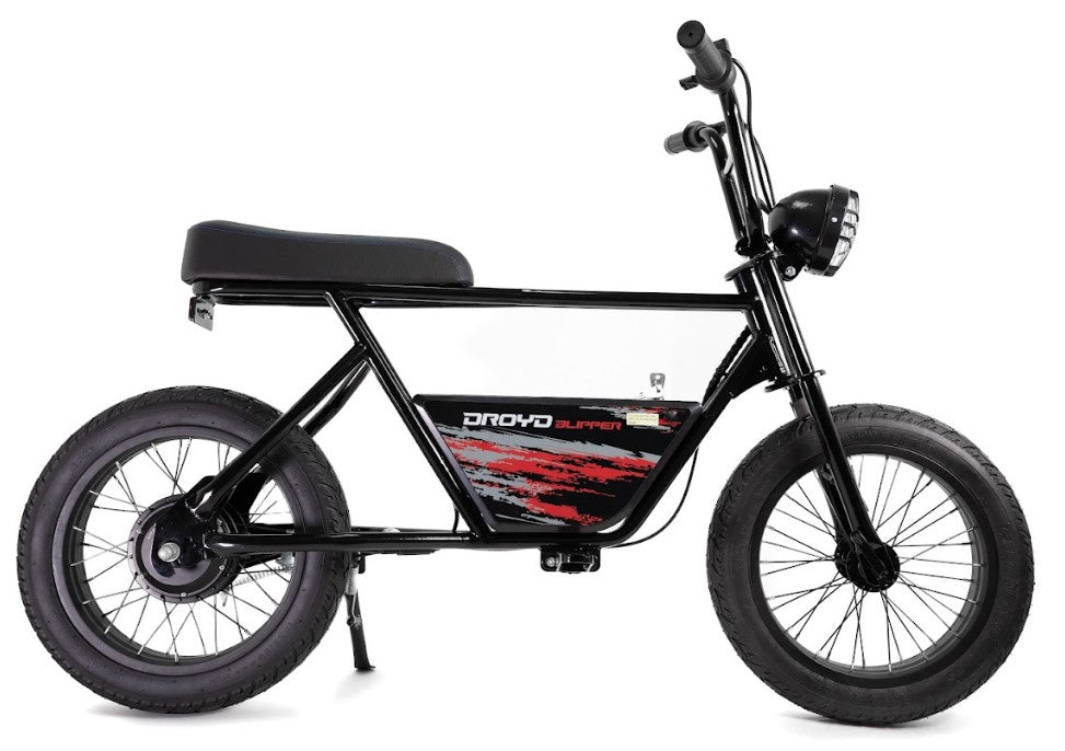 Droyd Blipper Mini Electric Bike - 24V 10Ah Battery, 250W Motor, 12.5 MPH Speed - Lightweight & Portable E-Bike for Commuting, Campus, and Urban Riding