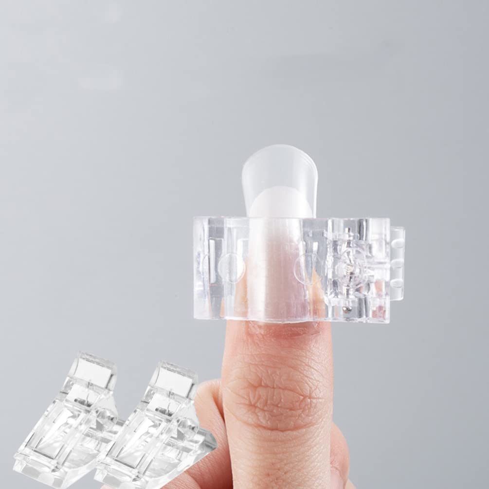 15pcs Nail Art Tip Clips - Professional Manicure Extension Clamps for Acrylic & Gel Nails - Durable Nail Art Fixing Tools for Salon & Home Use - Perfect for DIY Nail Extensions, Press On Nails & Nail Art Designs