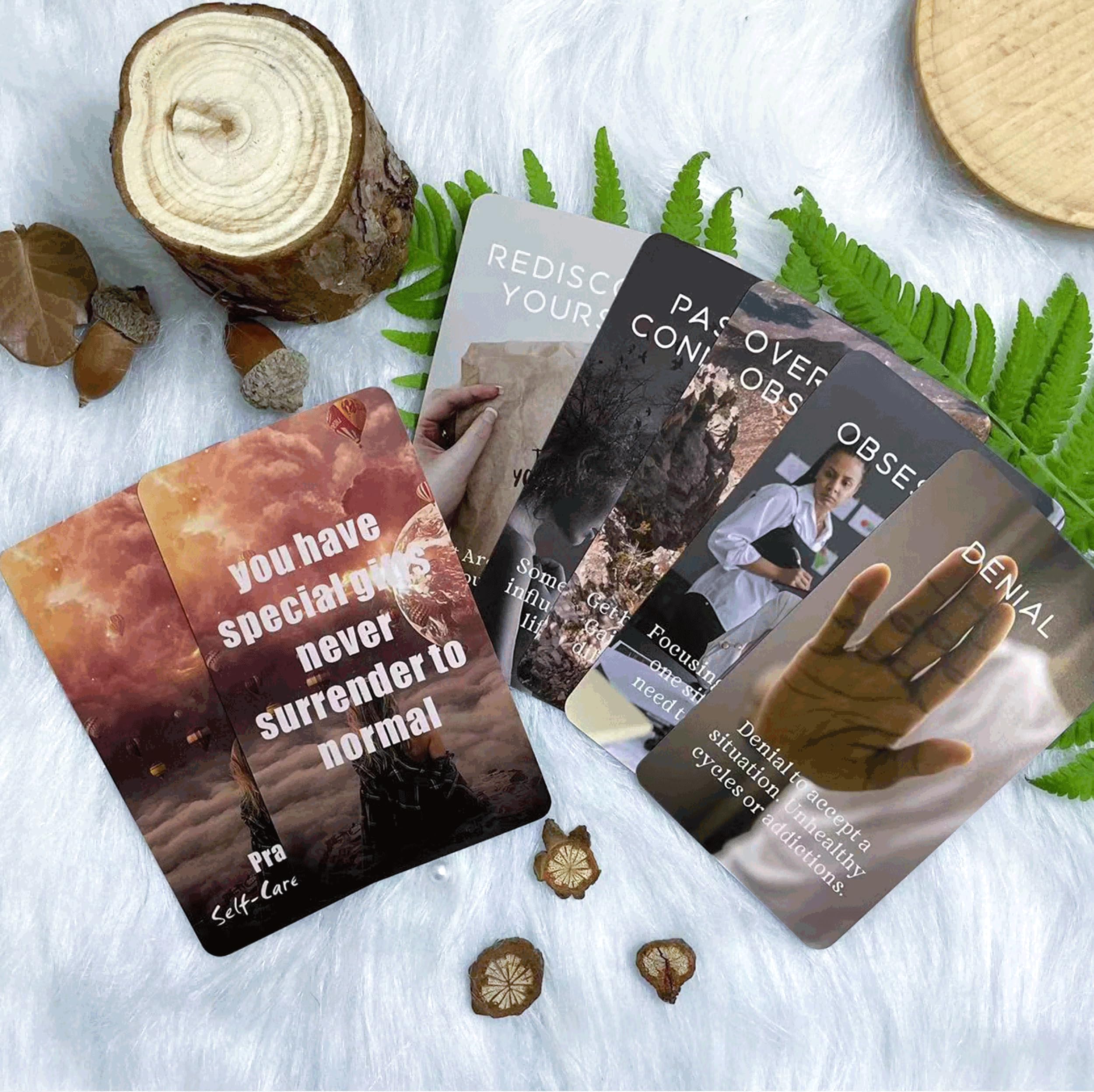 Sishui Health & Wellness Oracle Cards – Practical Self-Care Tarot Deck for Beginners | Spiritual Guidance & Personal Growth | Perfect for Meditation, Therapy, and Daily Inspiration