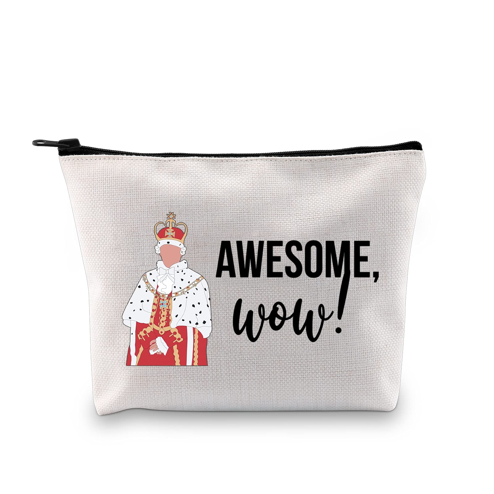 Hamilton Inspired King George III Pencil Case - Premium Zipper Pouch for School, Office & Makeup | Perfect Gift for Hamilton Fans | Durable & Stylish Storage Organizer