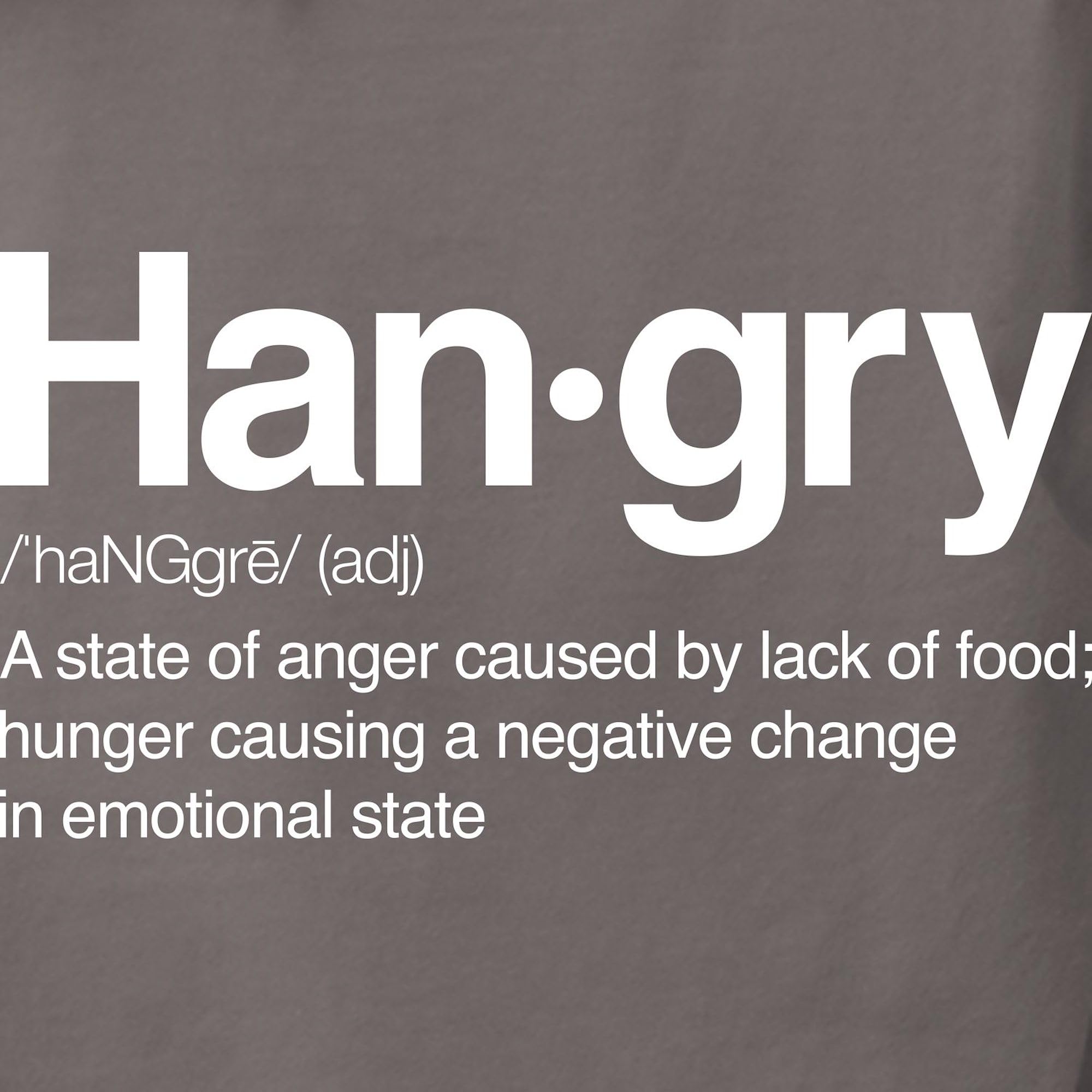 Hangry Definition Women's Comfort Colors T-Shirt - Funny Sarcastic Graphic Tee for Casual Wear & Gifts