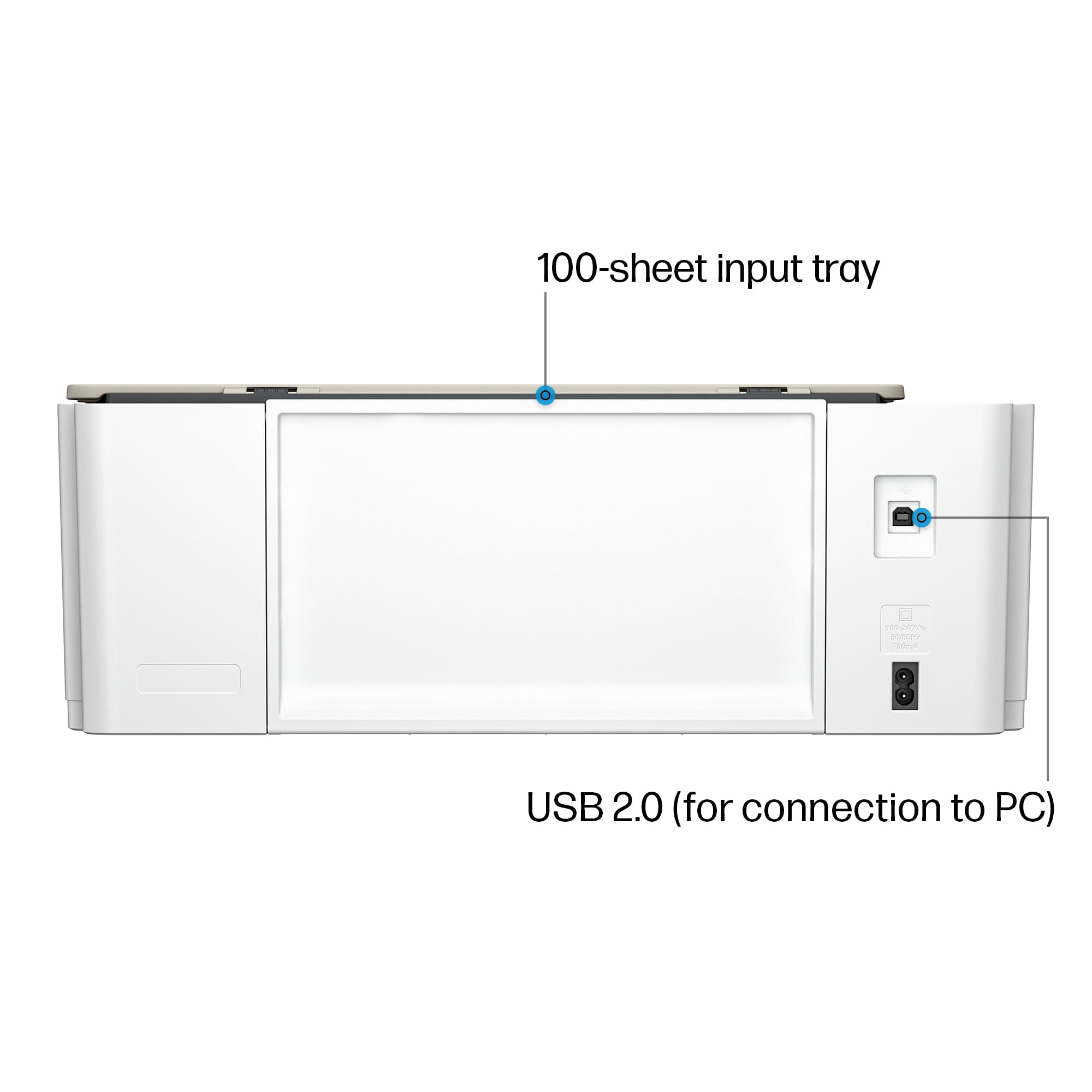 HP Smart Tank 5103 Wireless All-in-One Ink Tank Printer with 2 Years of Ink Supply & 100 Photo Papers - Print, Scan, Copy for Home Office | Refillable Ink System (5D1B2A) | Perfect for Remote Work, School Projects & Family Photo Printing