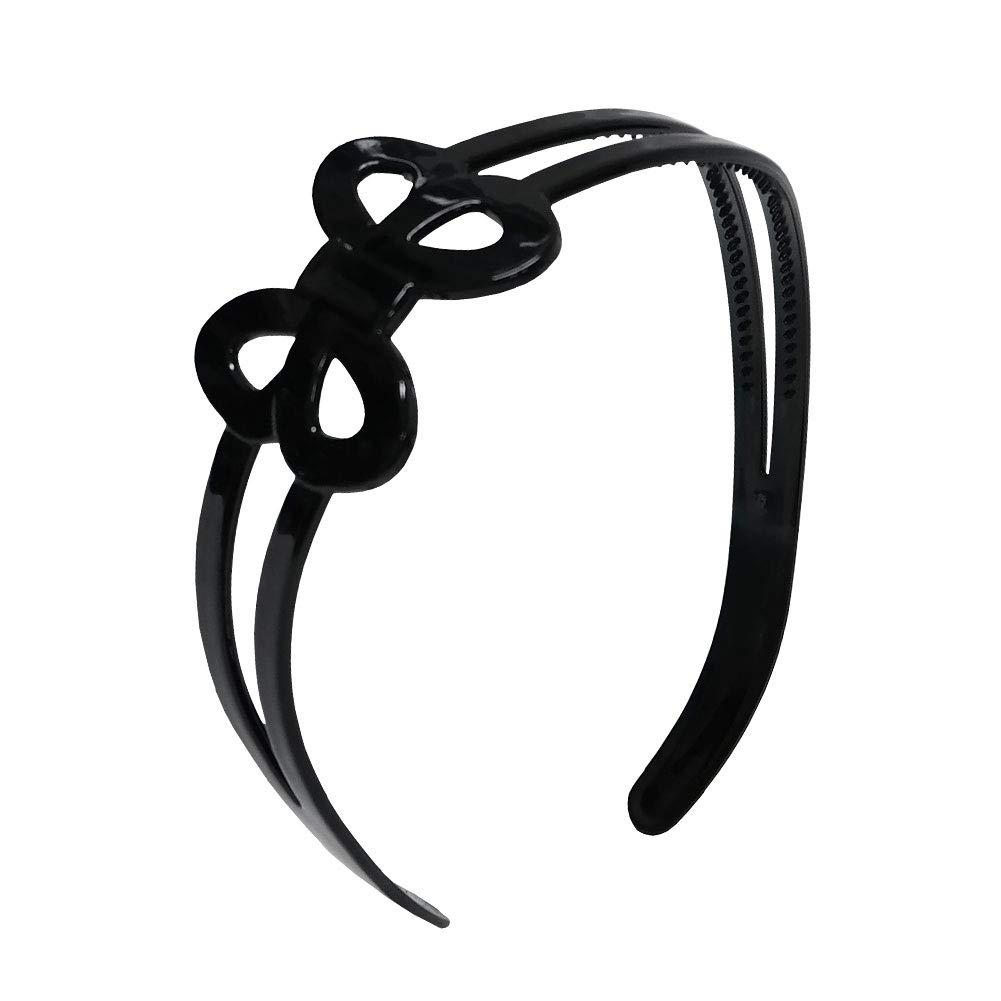 8-Piece Non-Slip Plastic Headbands with Inner Teeth Comb - Comfortable Hair Accessories for Women & Girls (ph8p_02) - Perfect for Sports, Workouts, Yoga, and Everyday Styling