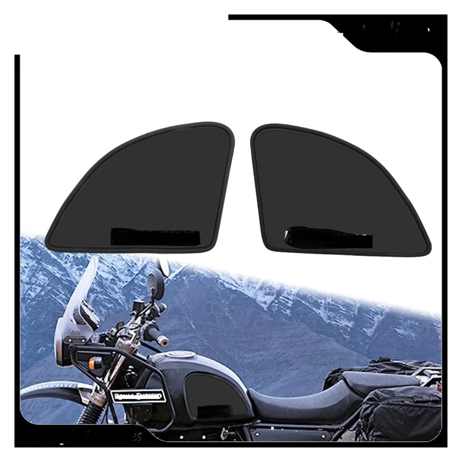 Royal Enfield Himalayan 400 2021 Side Fuel Tank Pad Sticker - Durable Rubber Sticker for Motorcycle Protection - Perfect for Adventure Riding & Off-Road Use