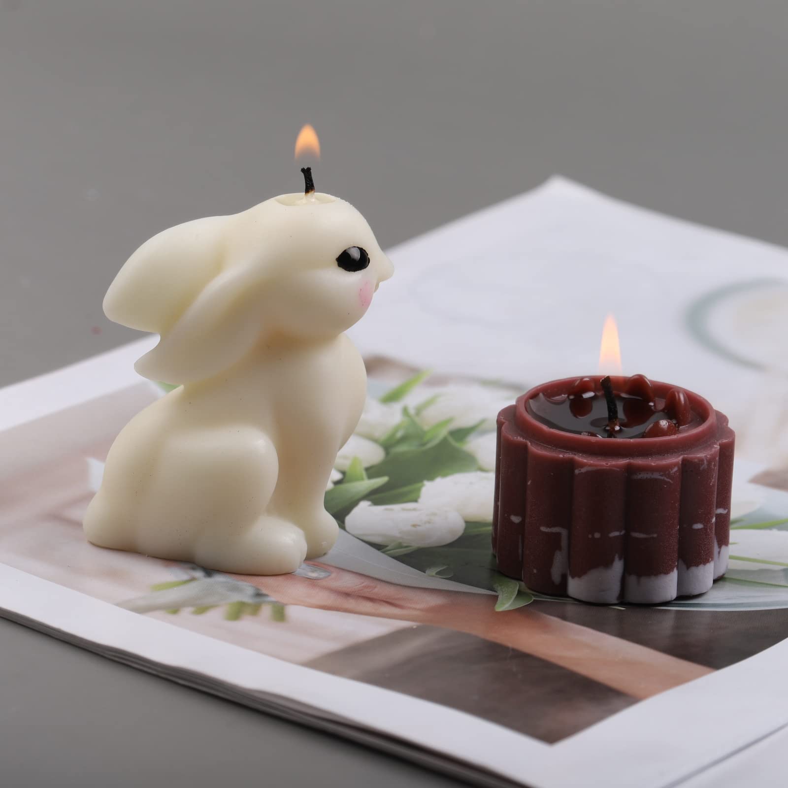 Easter Bunny Silicone Mold for Candles, Resin Crafts, Soap Making & Home Decor - DIY Holiday Baking & Spring Party Decoration