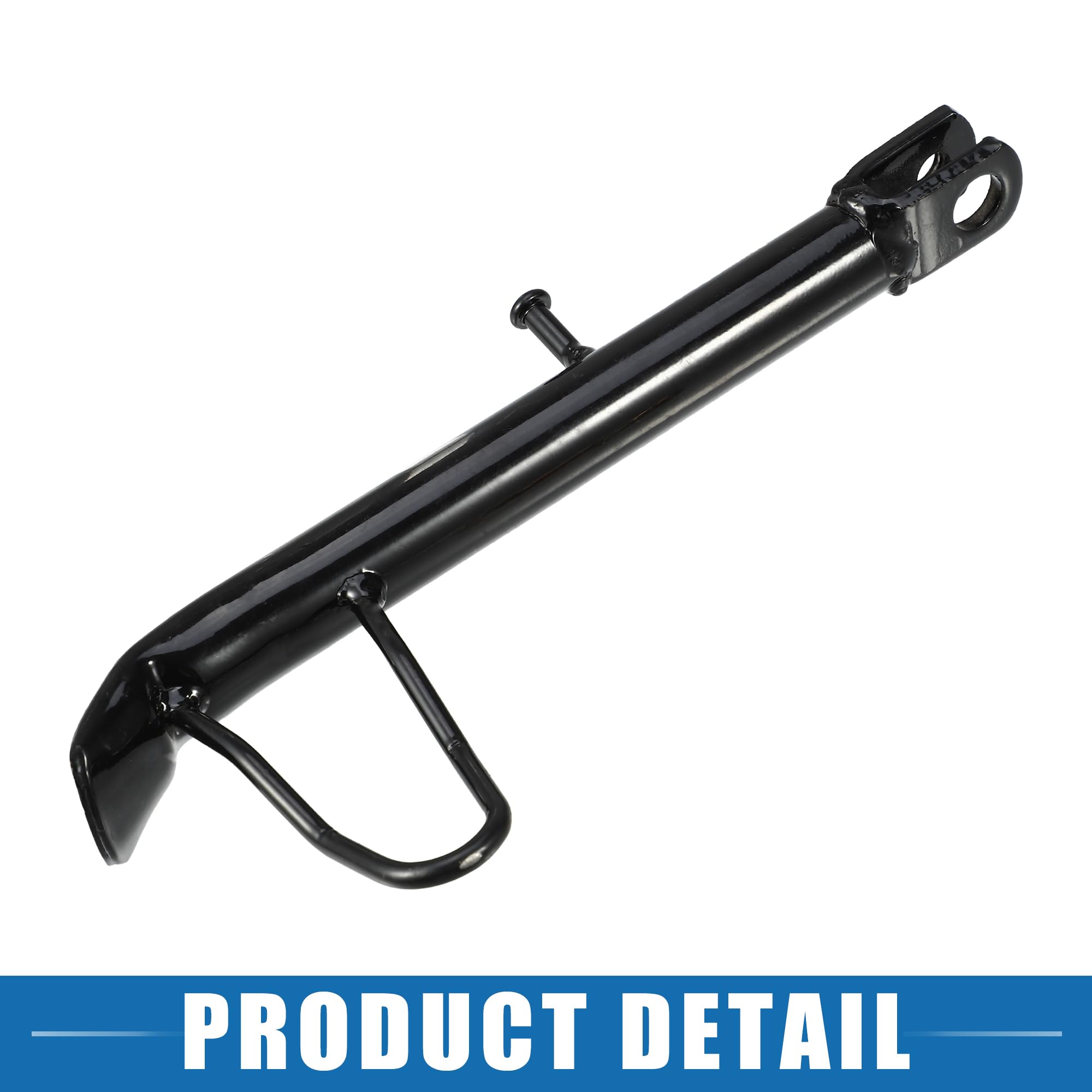 24cm Motorcycle Kickstand - Non-Slip Iron Side Stand for Secure Parking