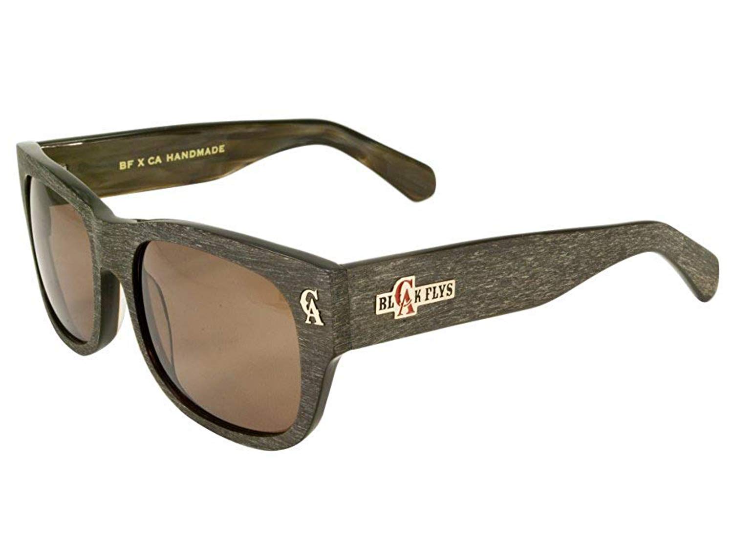 BLACK FLYS Sunglasses for Men & Women - BFxCA Classic Square Frame UV Protection - Perfect for Driving, Beach, and Outdoor Activities