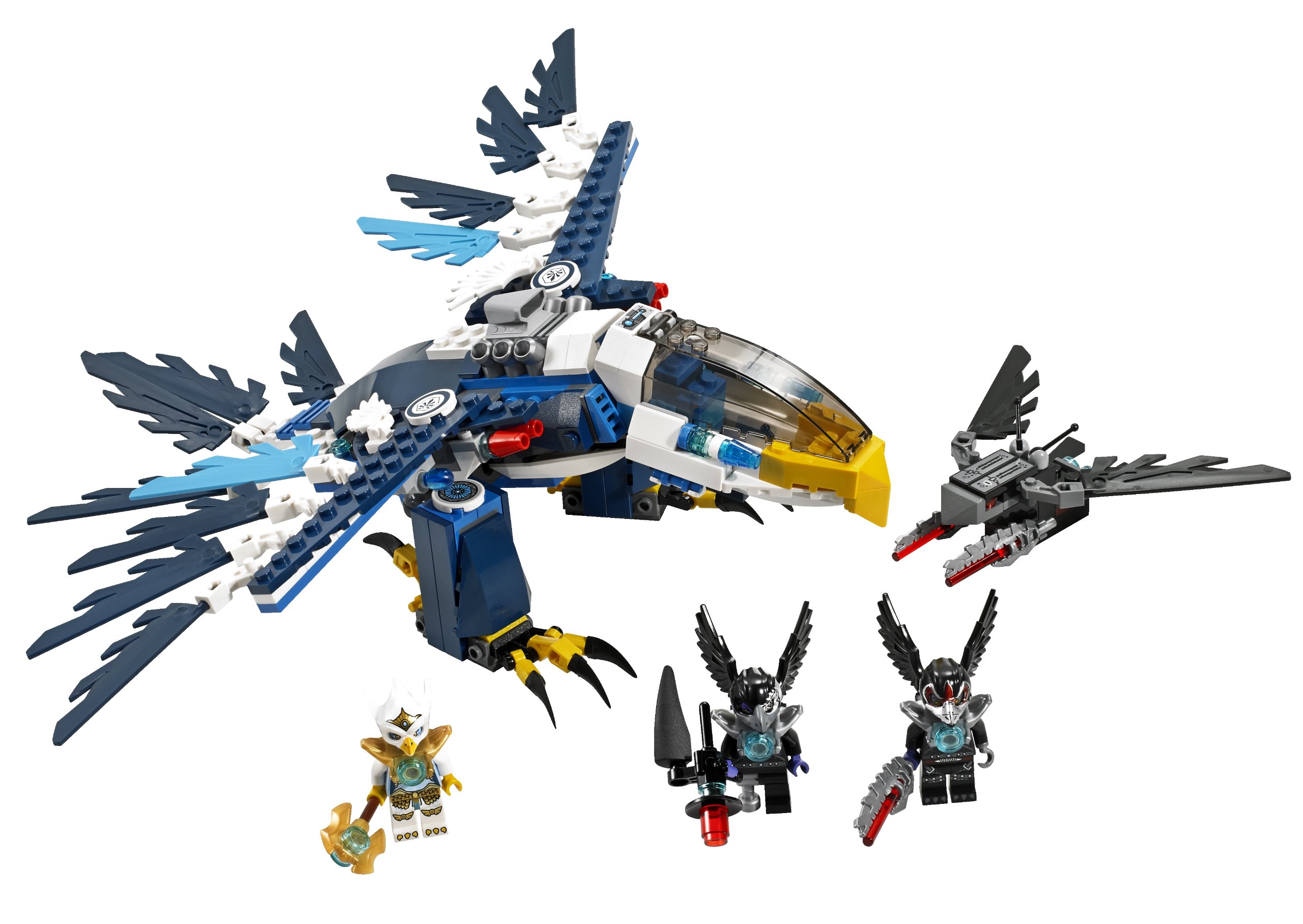 LEGO Legends of Chima Eagle Interceptor 70003 Building Set - Construction Toy for Kids with Eris Minifigure - Perfect for Creative Play and Collectors