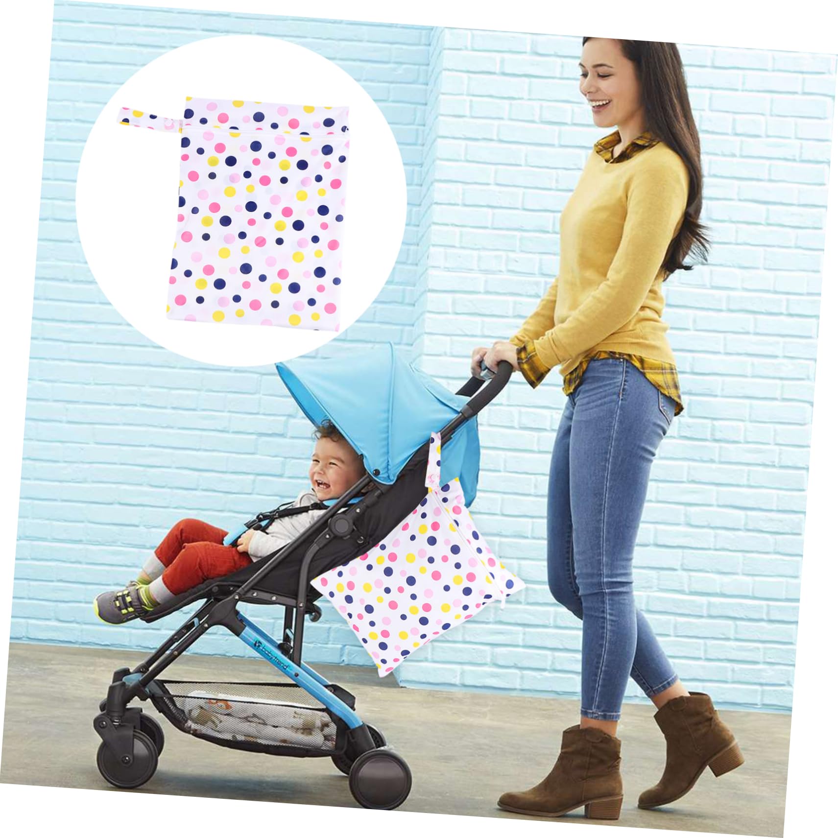 Wakauto Waterproof Wet Dry Bag for Baby - Lightweight Travel Diaper Bag with Zipper, Durable & Easy to Carry - Perfect for Swimming, Beach, Daycare & Outdoor Activities