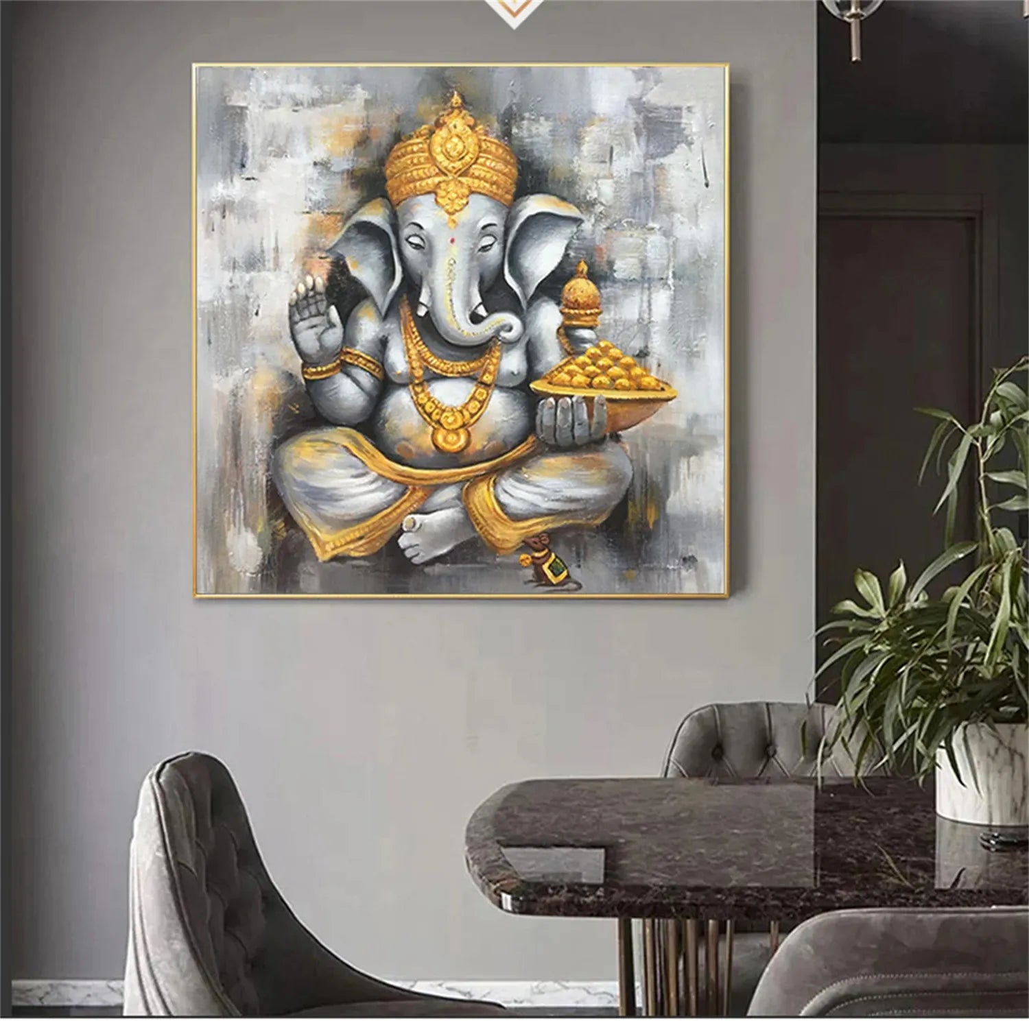 Animal Art Painting #AP059 - Handmade Canvas Wall Decor for Living Room, Bedroom & Office - Perfect Gift for Pet Lovers & Home Decor
