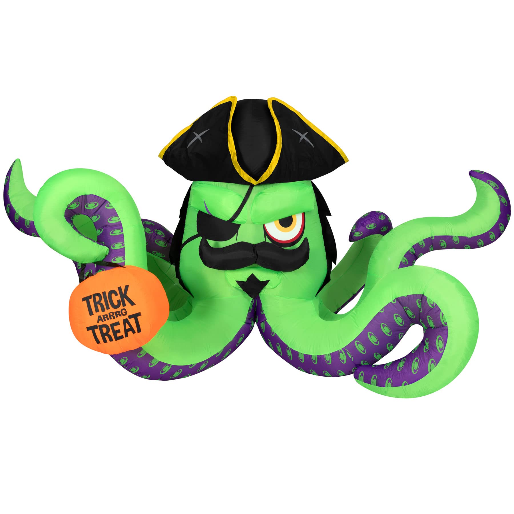 Halloween Pirate Kraken Octopus Inflatable Decor - 11.5 Ft Giant Outdoor Inflatable with LED Lights for Yard, Party, and Haunted House Decorations